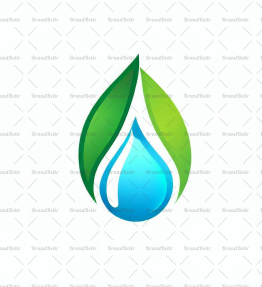 Wassertropfen und Blatt